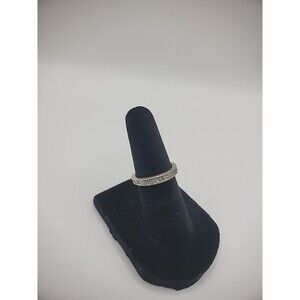 Vintage Ring Best Of Friends Forever 4 1/4" Silver Tone Jewelry Costume